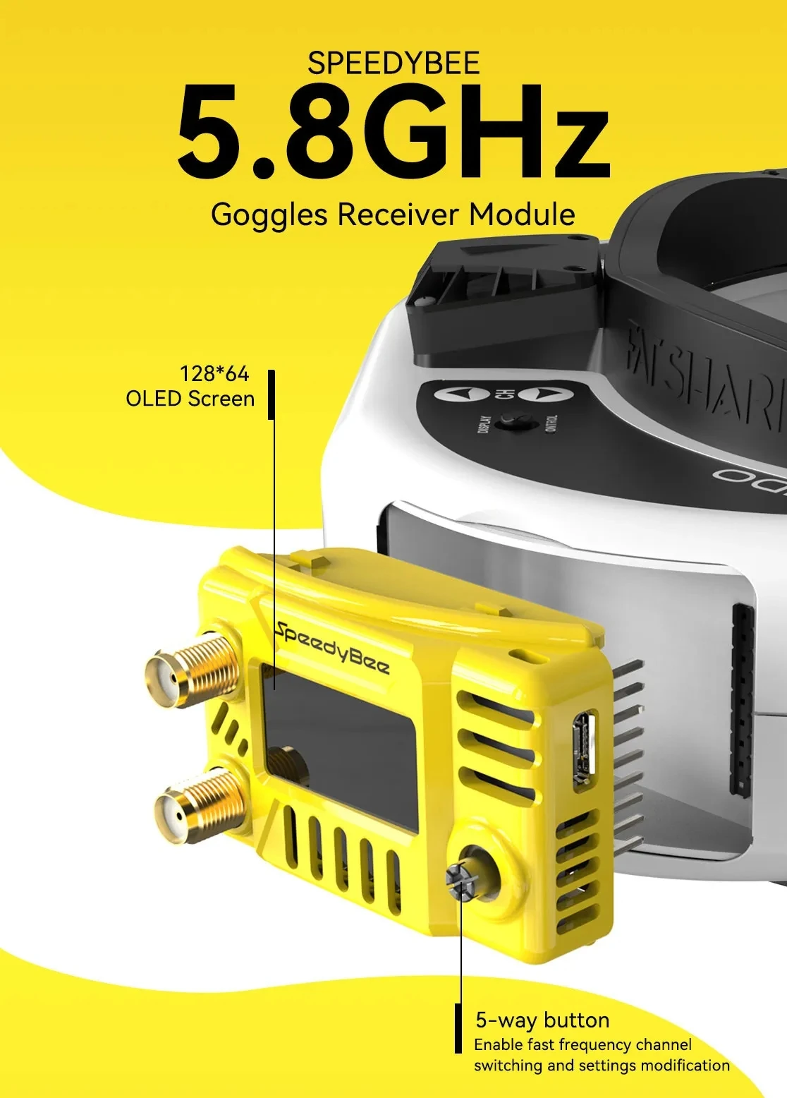 Hd Zero Camera - SpeedyBee FPV Gözlük Modülü 5.8GHz -