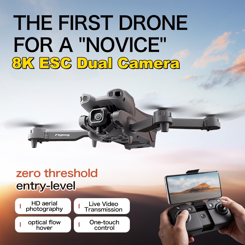 4 In 1 Esc - 8K ESC Çift Kameralı Drone, Optik