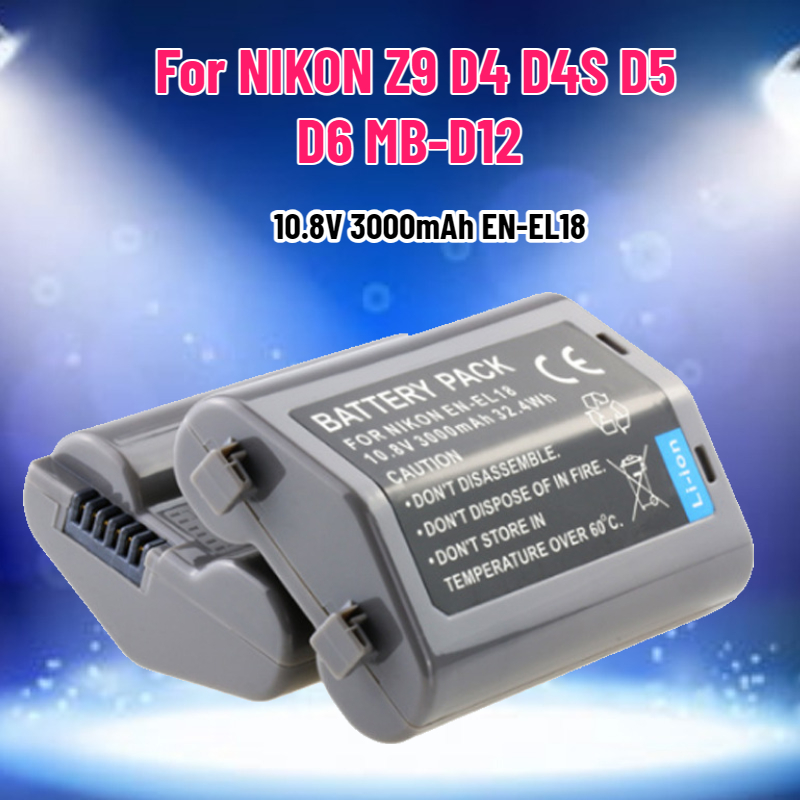 Drone Battery - 10.8V 3000mAh EN-EL18 EN-EL18A EN-EL18B BATARYA