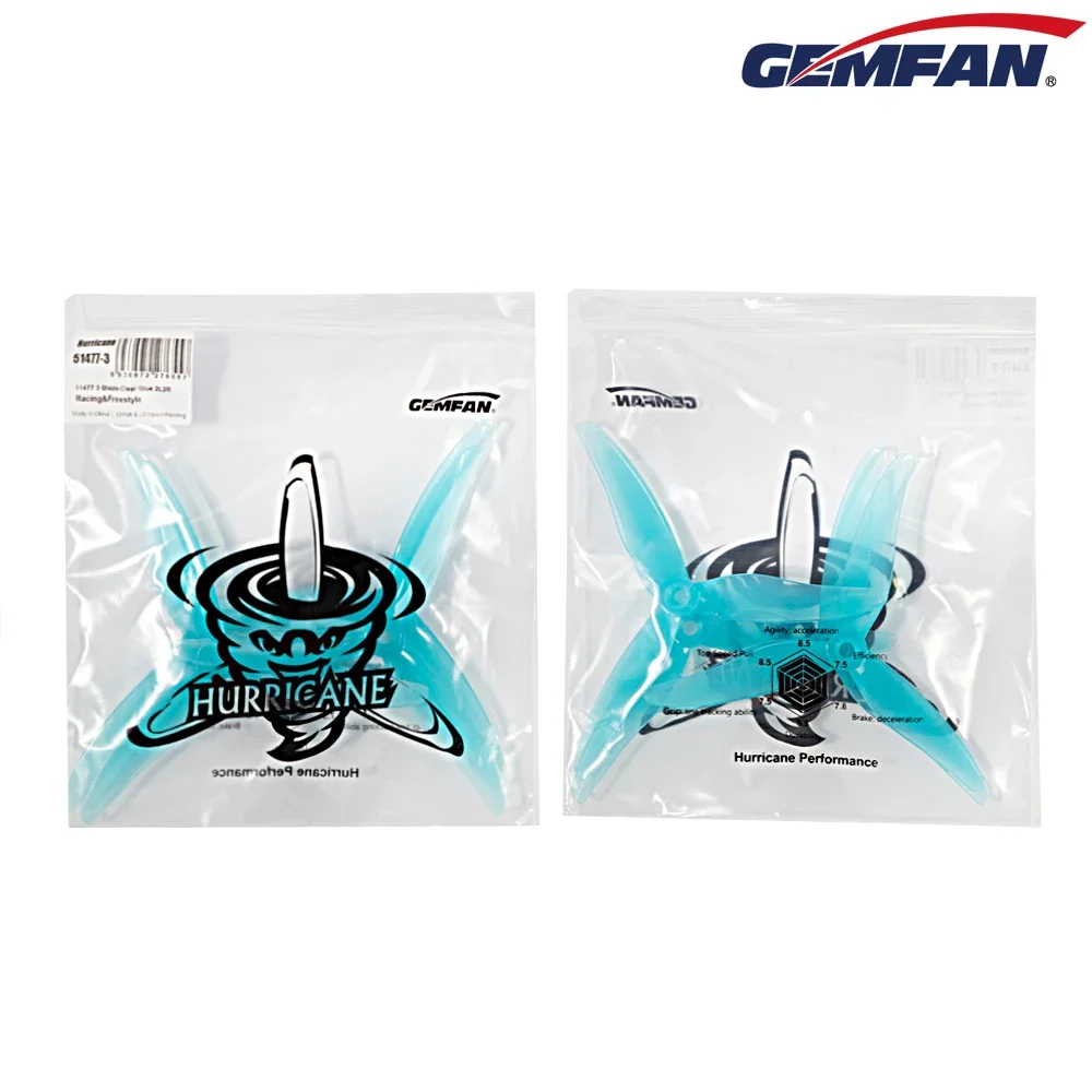 5 Inch Propeller - 10 çift (10CW + 10CCW) Gemfan