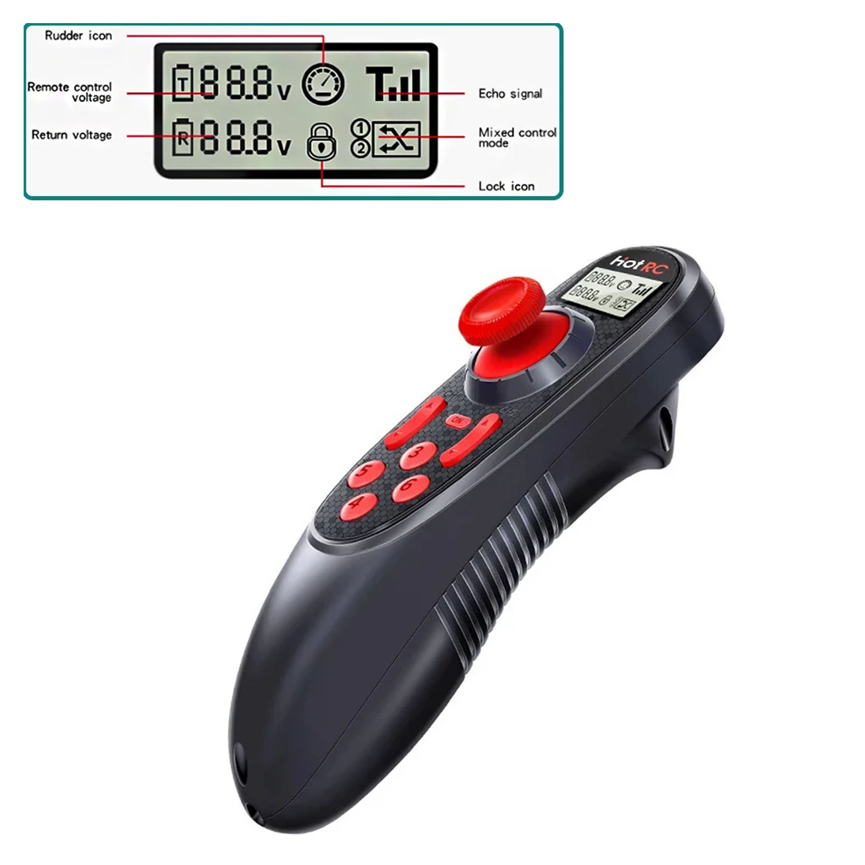 Radio Transmitter 2.4Ghz - HOTRC DS-600 DS600 6CH 2.4GHz Radyo