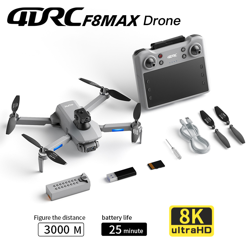 Brushed Drone Motor - F8 MAX GPS Drone Profesyonel 8K
