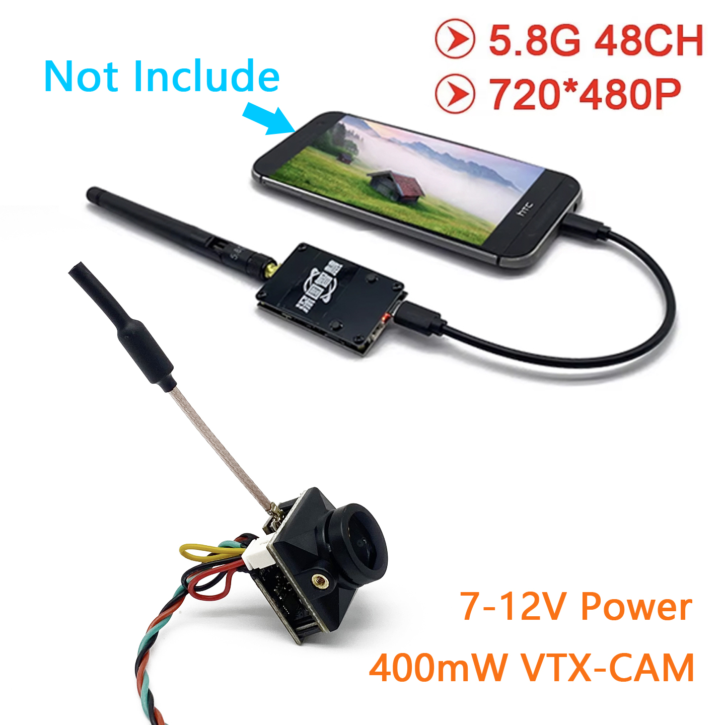 Analog Fpv Camera - SLONWAKE 5.8G Analog UVC OTG Alıcısı
