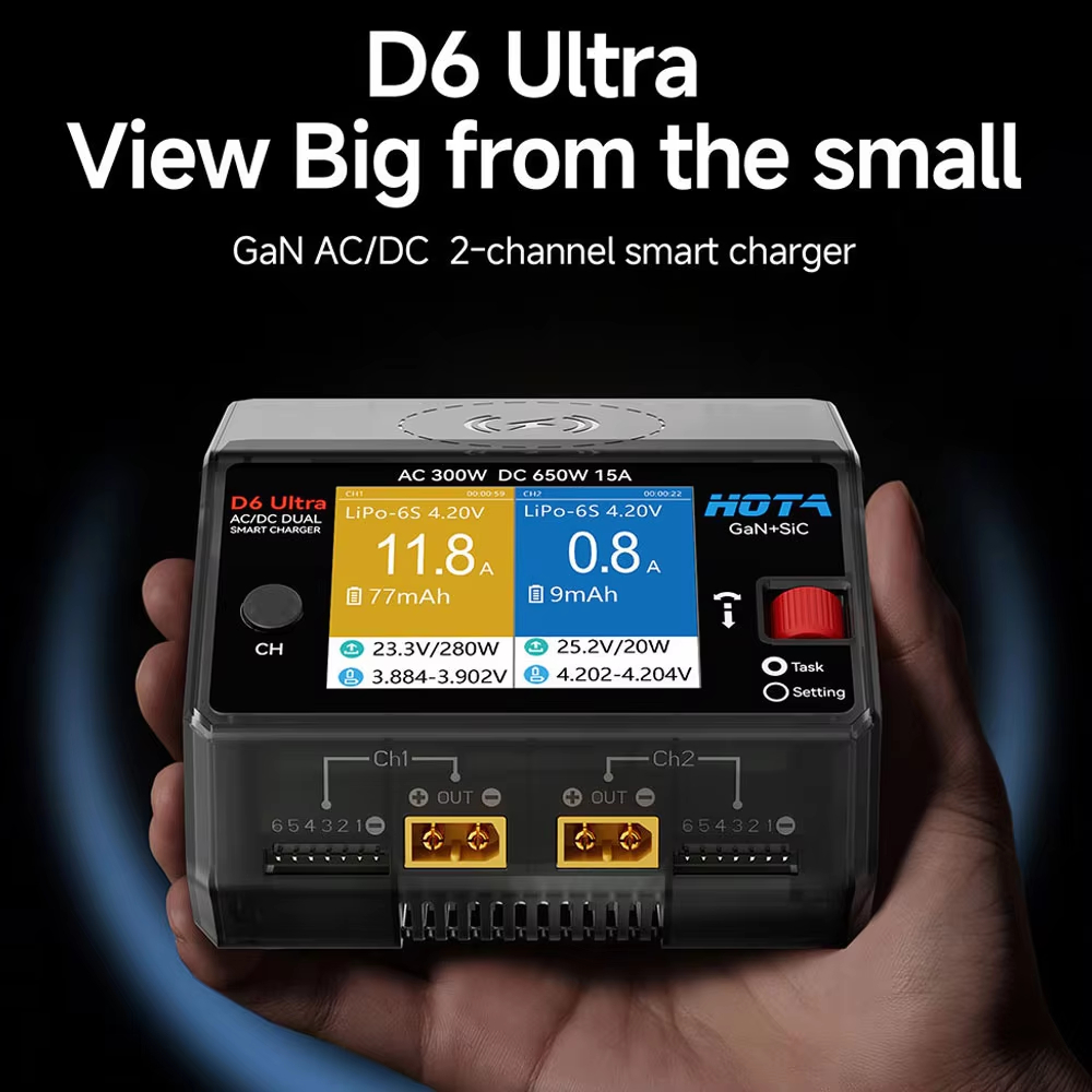 HOTA D6 Ultra GaN+SiC Çift Kan - Balance Charger Rc incelemesi ve fiyatı