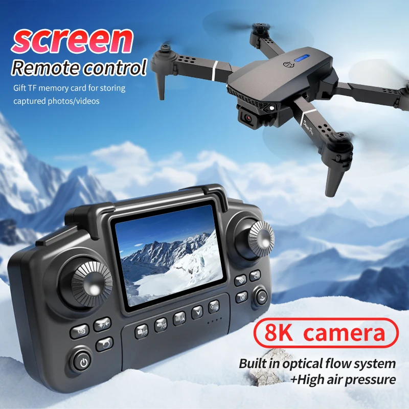 Profesyonel E88 PRO Drone, Ekr - Brushed Drone Motor incelemesi ve fiyatı