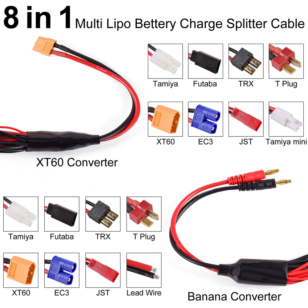 RC şarj adaptörü konnektörü 8  - Drone Battery Charger incelemesi ve fiyatı