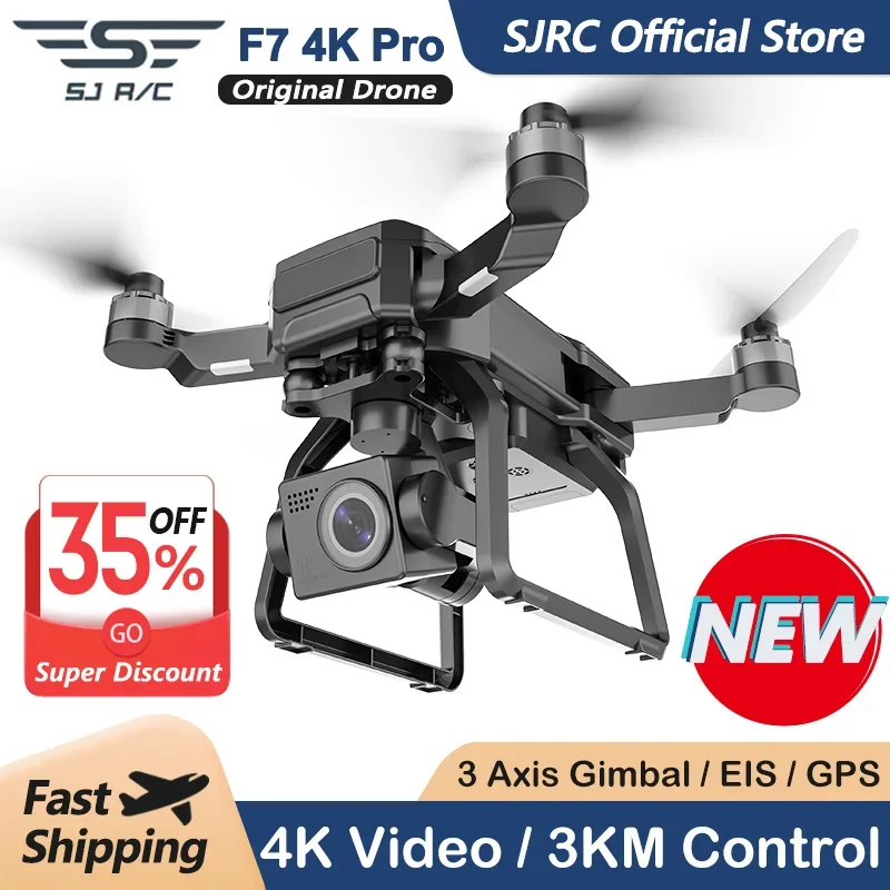 SJRC F7 4K PRO Kamera Drone GP - Drone Gimbal incelemesi ve fiyatı
