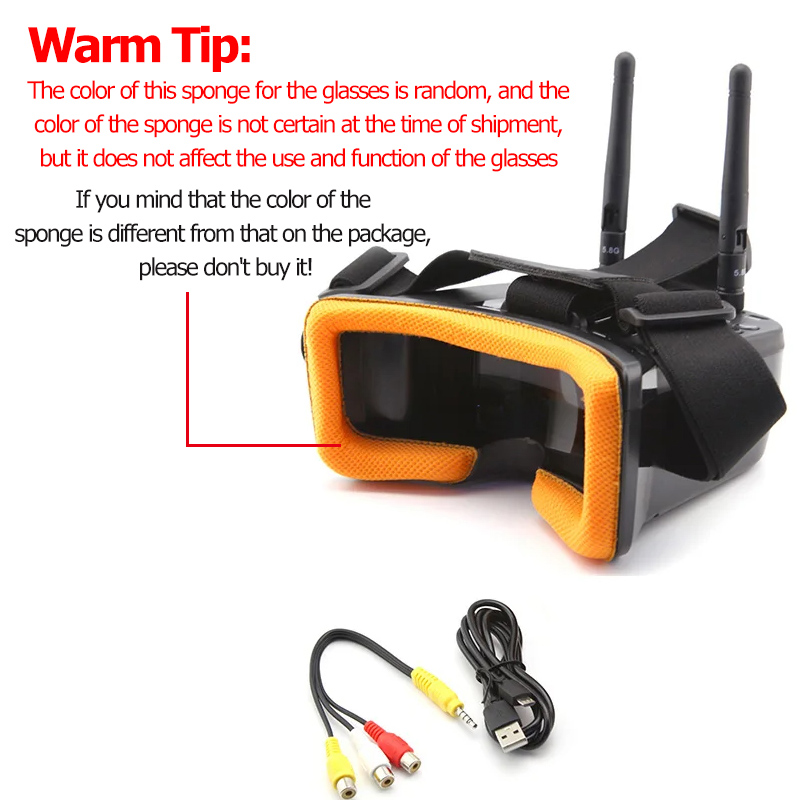 VR009 FPV Video Gözlükleri 3 İ - Fpv Goggles incelemesi ve fiyatı